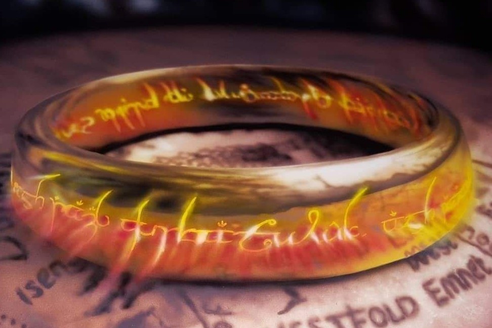 the one ring from lord of the rings painted